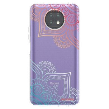 Picasee silikónový prehľadný obal pre Xiaomi Redmi Note 9T - Kvetinový vzor
