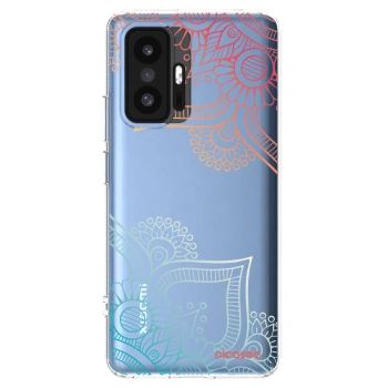 Picasee silikónový prehľadný obal pre Xiaomi 11T - Kvetinový vzor