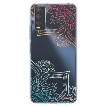 Picasee silikónový prehľadný obal pre Vivo Y20s - Kvetinový vzor