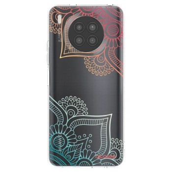 Picasee silikónový prehľadný obal pre Huawei Nova 8i - Kvetinový vzor