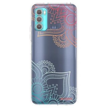 Picasee silikónový prehľadný obal pre Motorola Moto G60 - Kvetinový vzor