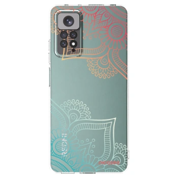 Picasee silikónový prehľadný obal pre Xiaomi Redmi Note 11S 4G - Kvetinový vzor