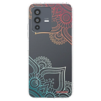 Picasee silikónový prehľadný obal pre Vivo V23 5G - Kvetinový vzor