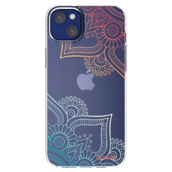 Picasee silikónový prehľadný obal pre Apple iPhone 14 Plus - Kvetinový vzor