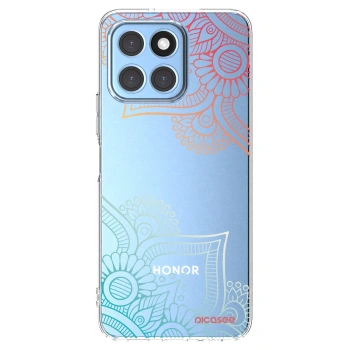 Picasee silikónový prehľadný obal pre Honor X8 5G - Kvetinový vzor