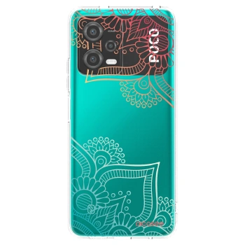 Picasee silikónový prehľadný obal pre Xiaomi Poco X5 - Kvetinový vzor
