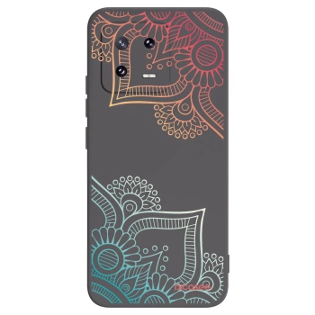 Picasee silikónový čierny obal pre Xiaomi 13 Pro - Kvetinový vzor