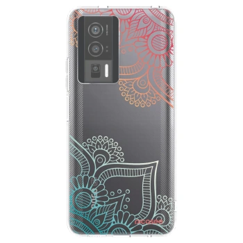 Picasee silikónový prehľadný obal pre Xiaomi Poco F5 Pro 5G - Kvetinový vzor