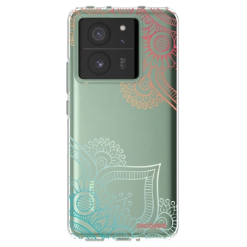 Picasee silikónový prehľadný obal pre Xiaomi 13T Pro - Kvetinový vzor