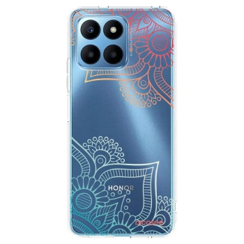 Picasee silikónový prehľadný obal pre Honor 70 Lite - Kvetinový vzor