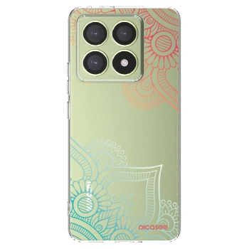 Picasee silikónový prehľadný obal pre Xiaomi 14T - Kvetinový vzor
