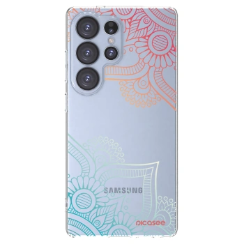 Picasee silikónový prehľadný obal pre Samsung Galaxy S25 Ultra 5G - Kvetinový vzor