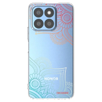 Picasee silikónový prehľadný obal pre Honor X8c - Kvetinový vzor