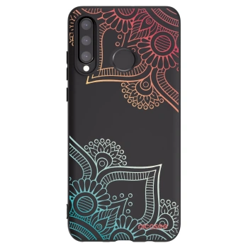 Picasee silikónový čierny obal pre Huawei P30 Lite - Kvetinový vzor