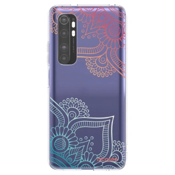 Picasee silikónový prehľadný obal pre Xiaomi Mi Note 10 Lite - Kvetinový vzor