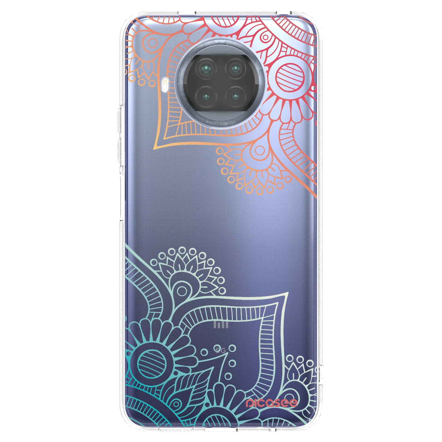Picasee silikónový prehľadný obal pre Xiaomi Mi 10T Lite - Kvetinový vzor