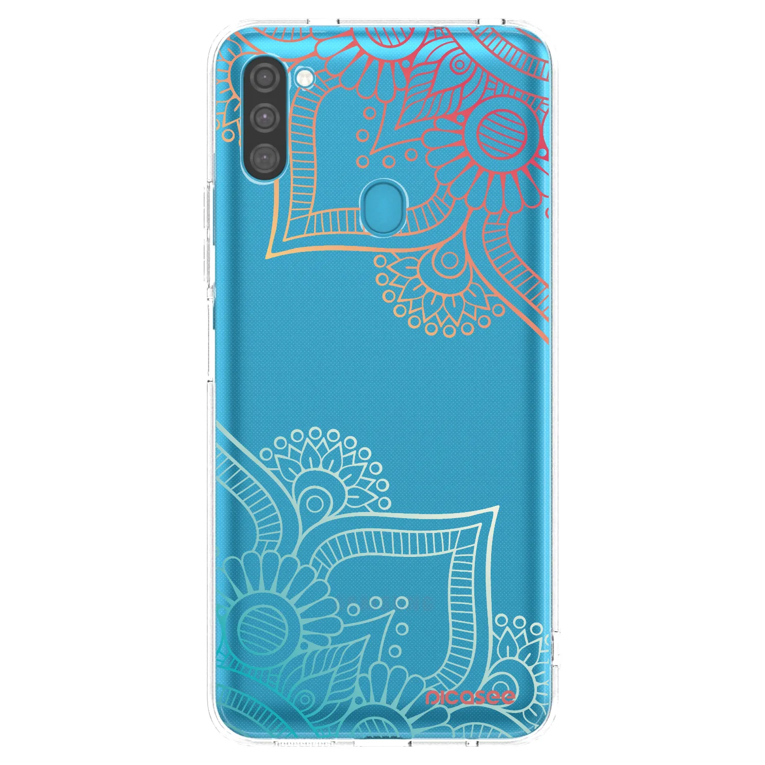 Picasee silikónový prehľadný obal pre Samsung Galaxy M11 - Kvetinový vzor