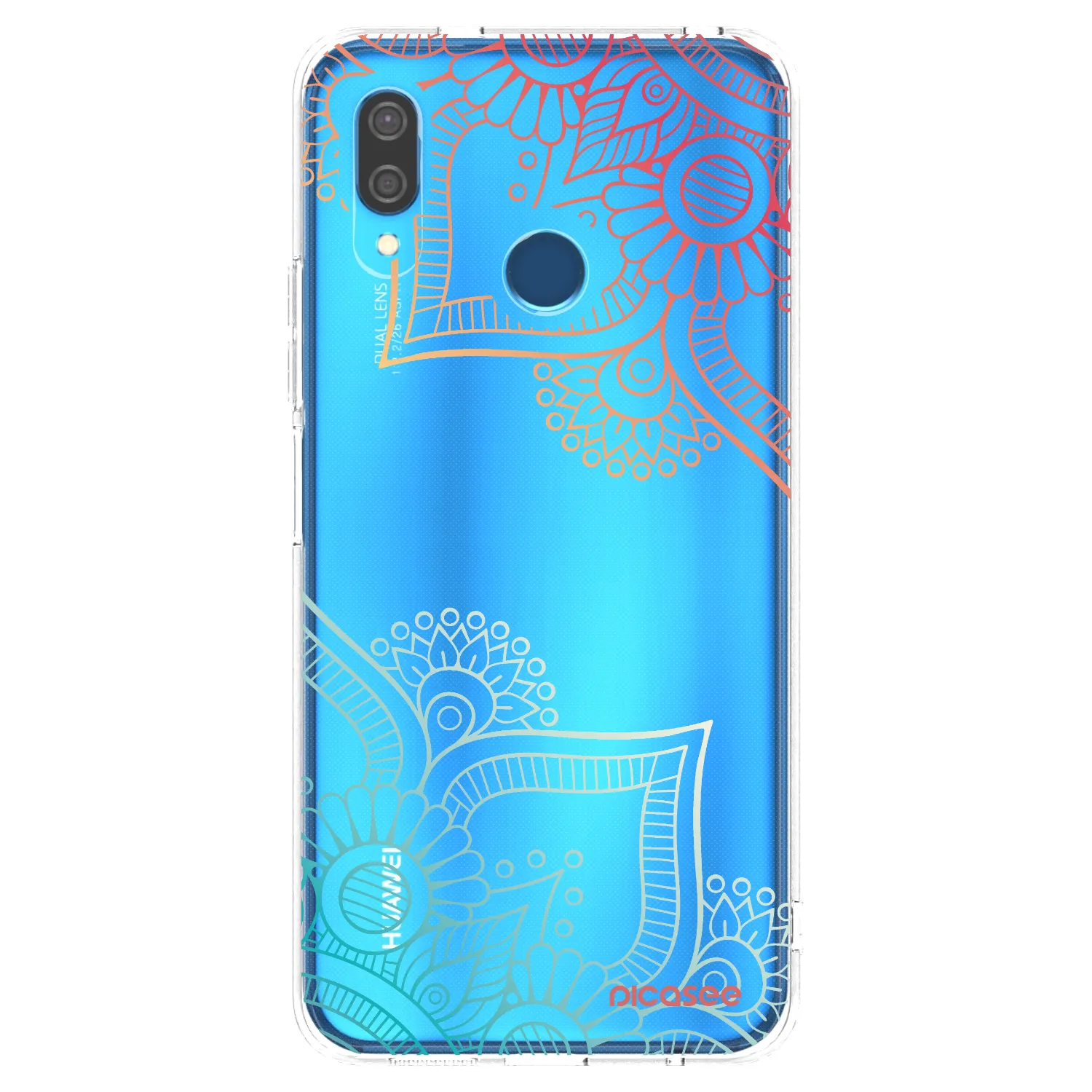 Picasee silikónový prehľadný obal pre Huawei P20 Lite - Kvetinový vzor