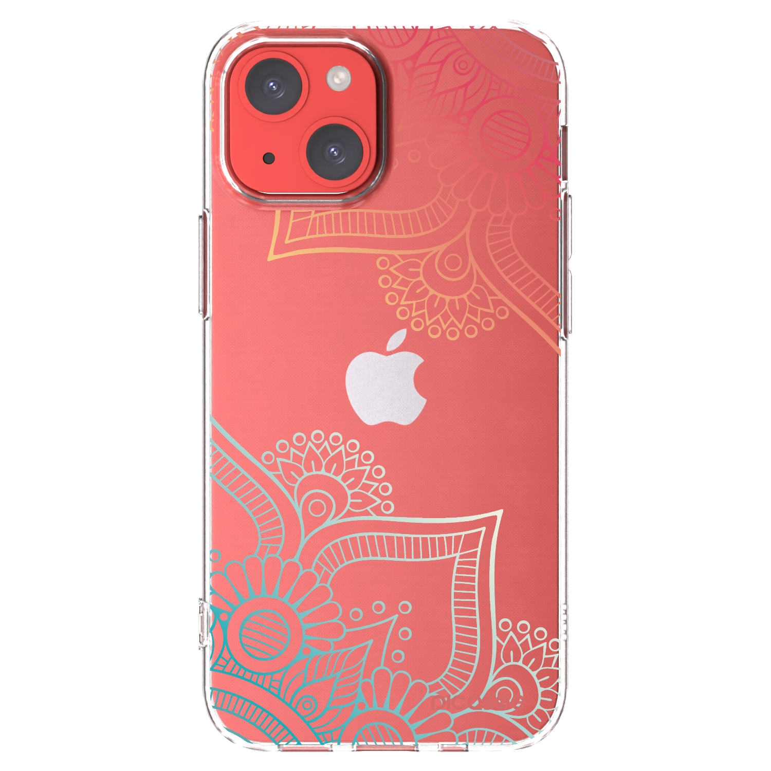 Picasee silikónový prehľadný obal pre Apple iPhone 13 mini - Kvetinový vzor