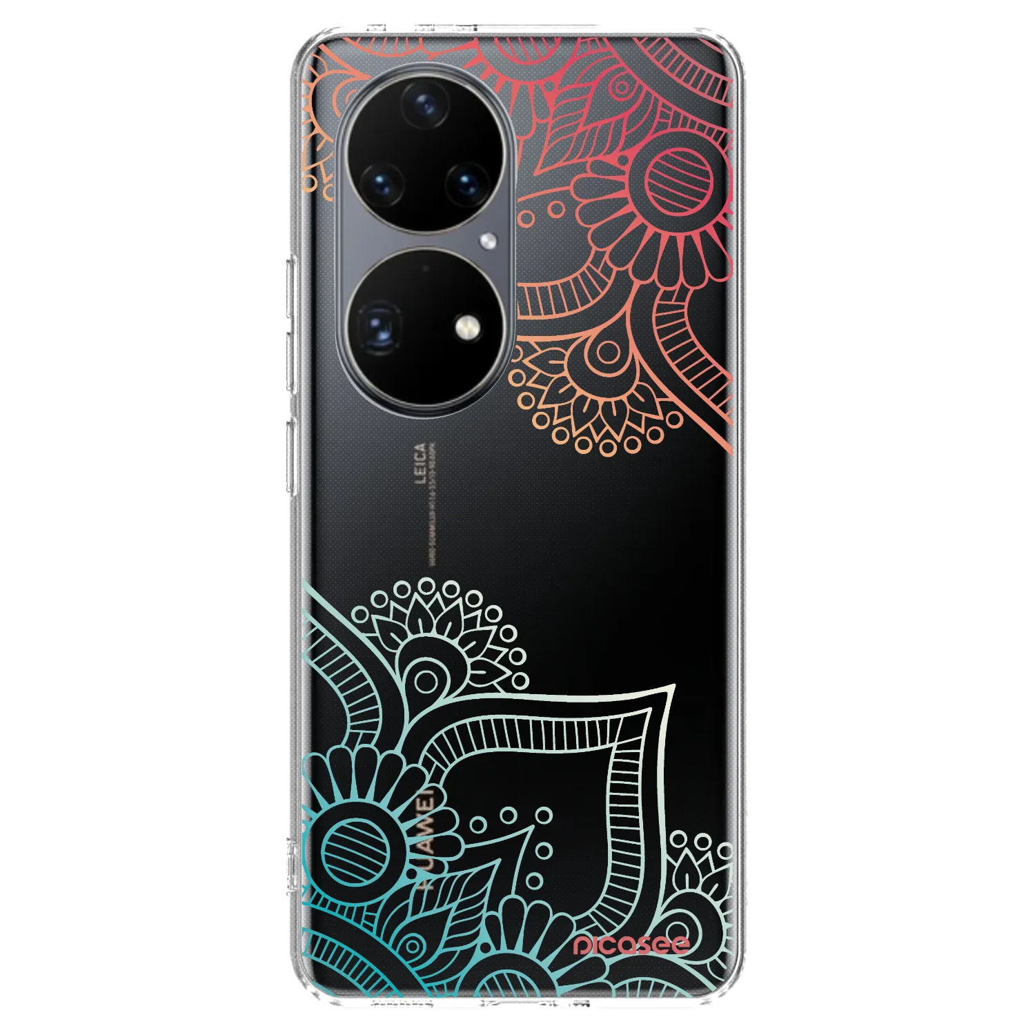 Picasee silikónový prehľadný obal pre Huawei P50 - Kvetinový vzor