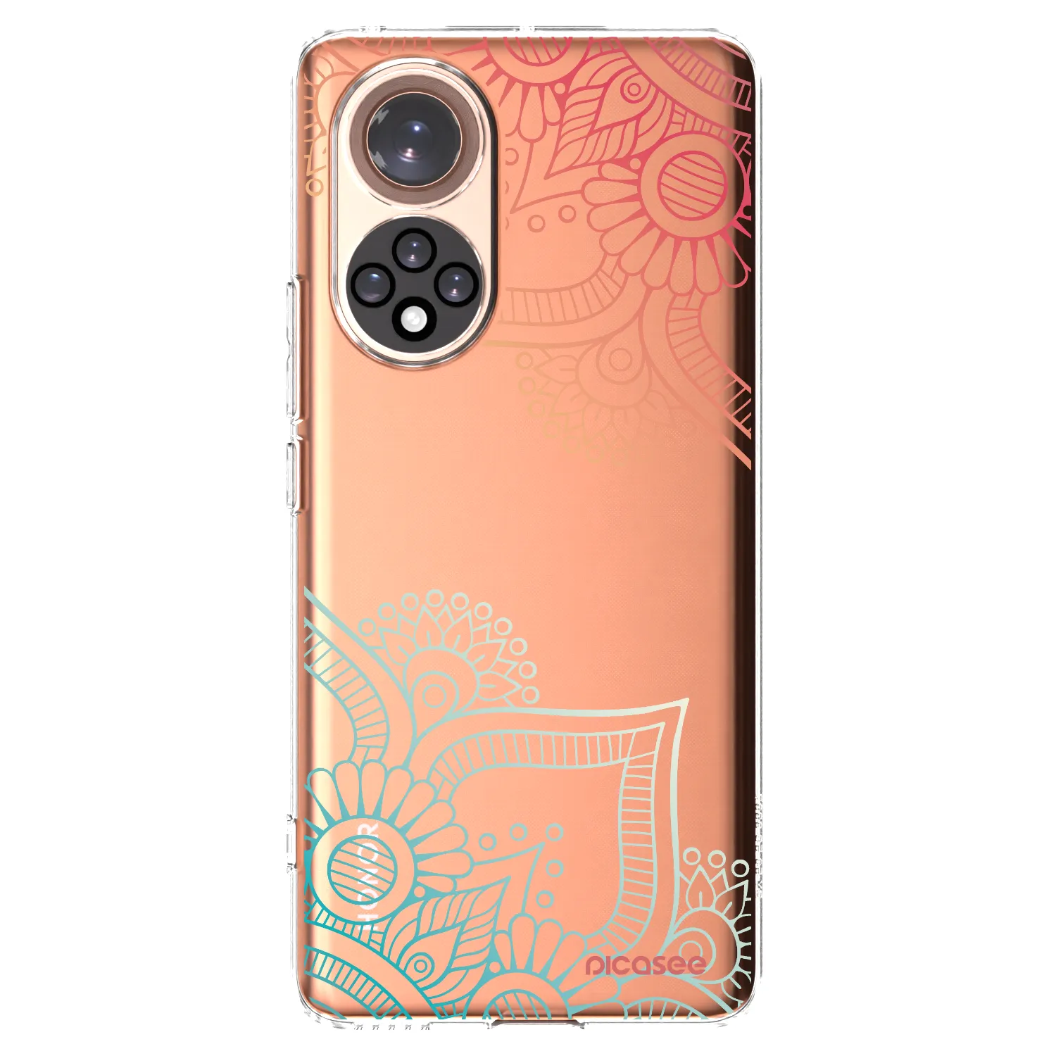Picasee silikónový prehľadný obal pre Honor 50 5G - Kvetinový vzor