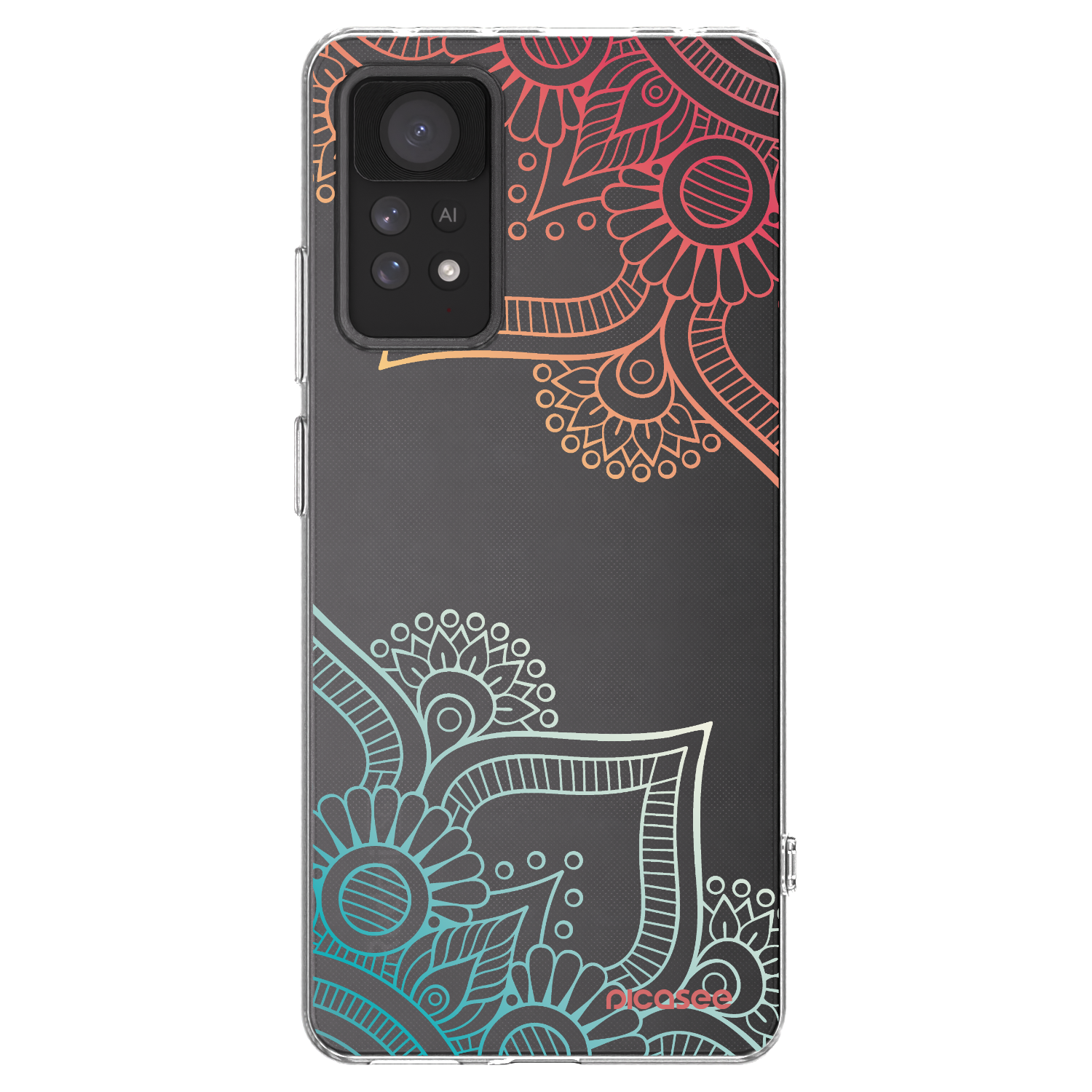 Picasee silikónový prehľadný obal pre Xiaomi Redmi Note 11 Pro - Kvetinový vzor