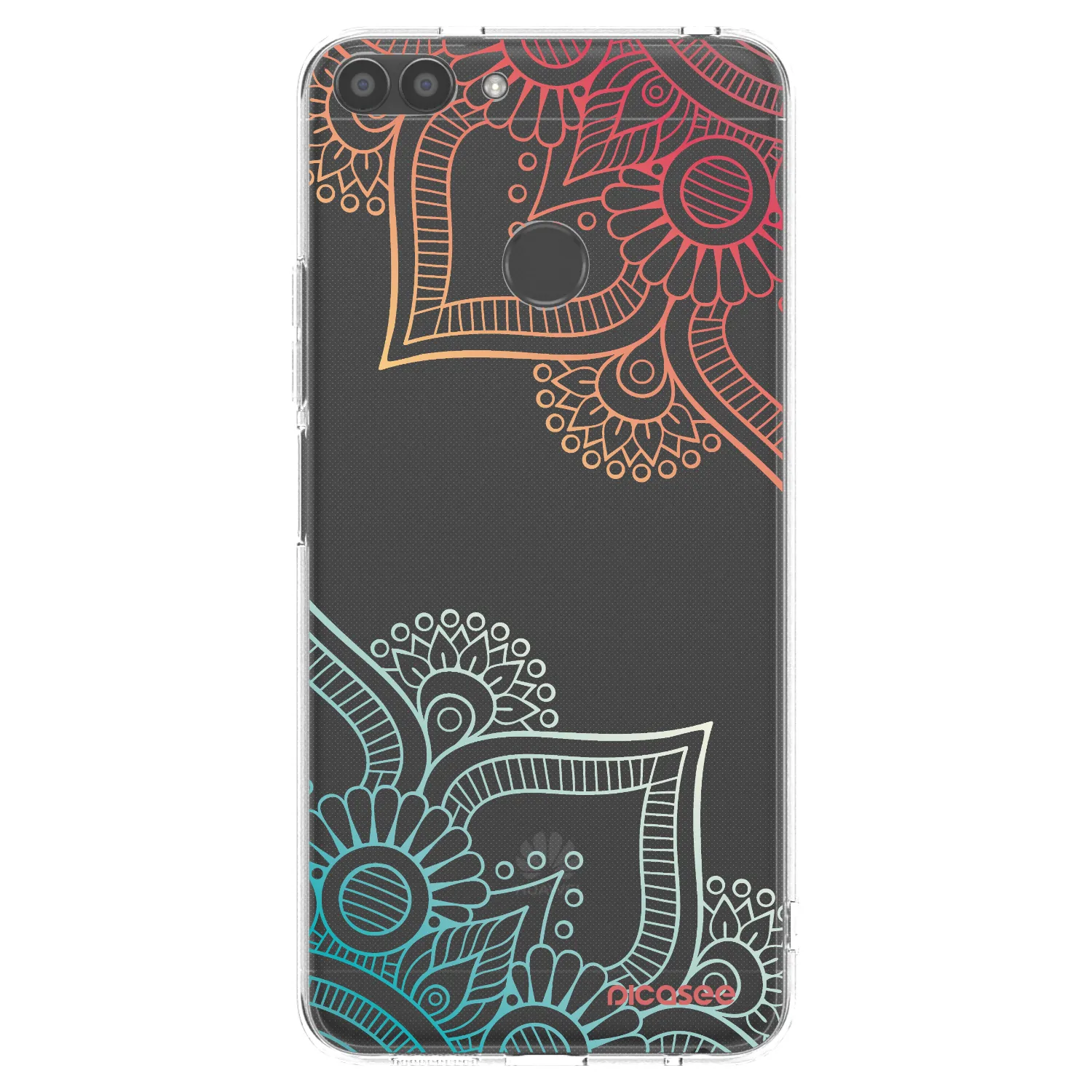 Picasee silikónový prehľadný obal pre Huawei P Smart - Kvetinový vzor