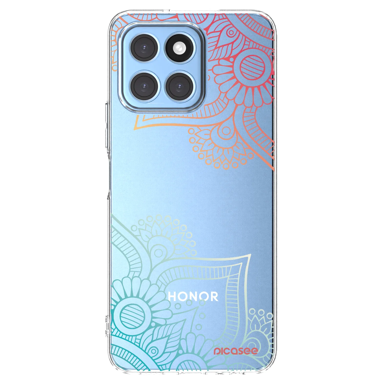 Picasee silikónový prehľadný obal pre Honor X8 5G - Kvetinový vzor