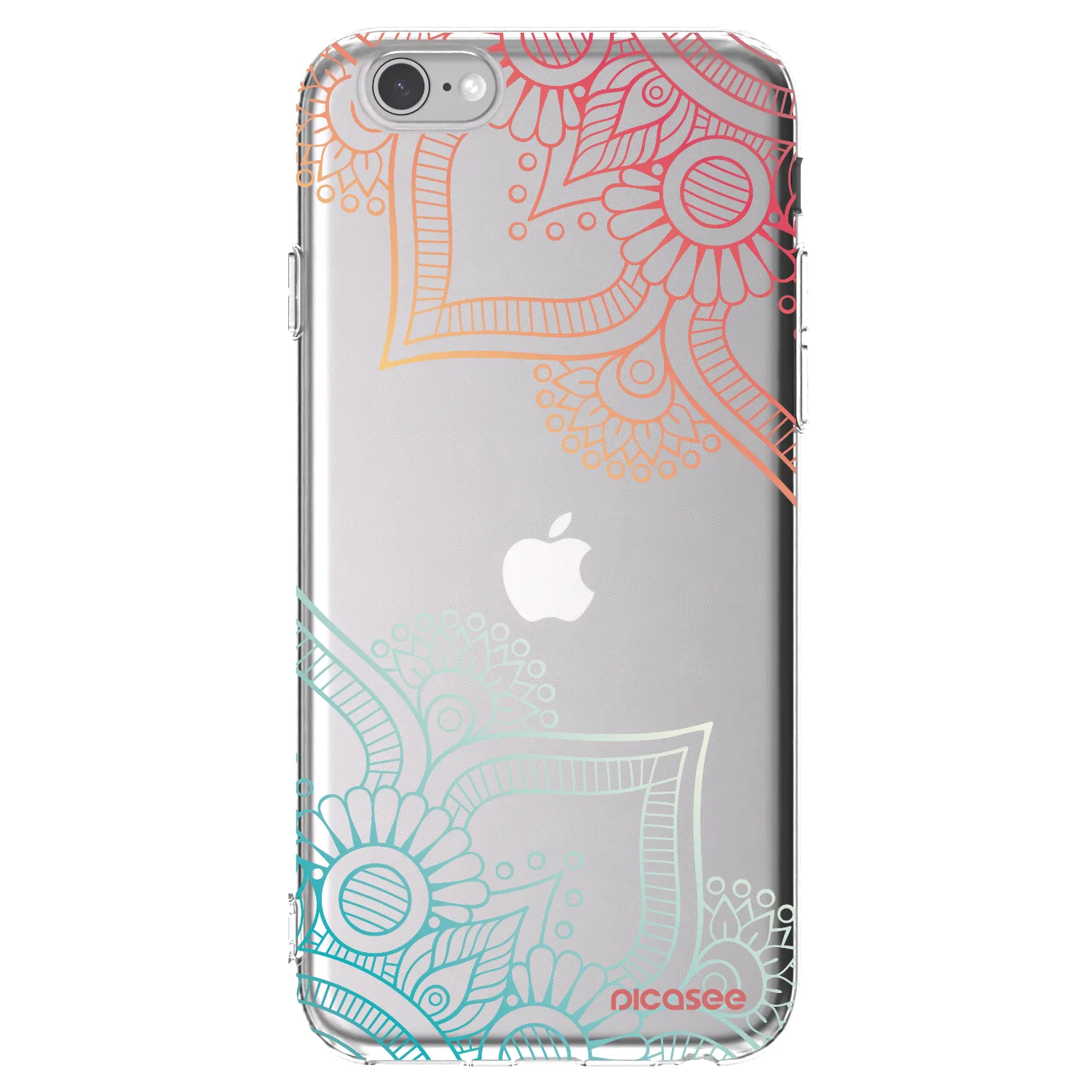 Picasee silikónový prehľadný obal pre Apple iPhone 6/6S - Kvetinový vzor