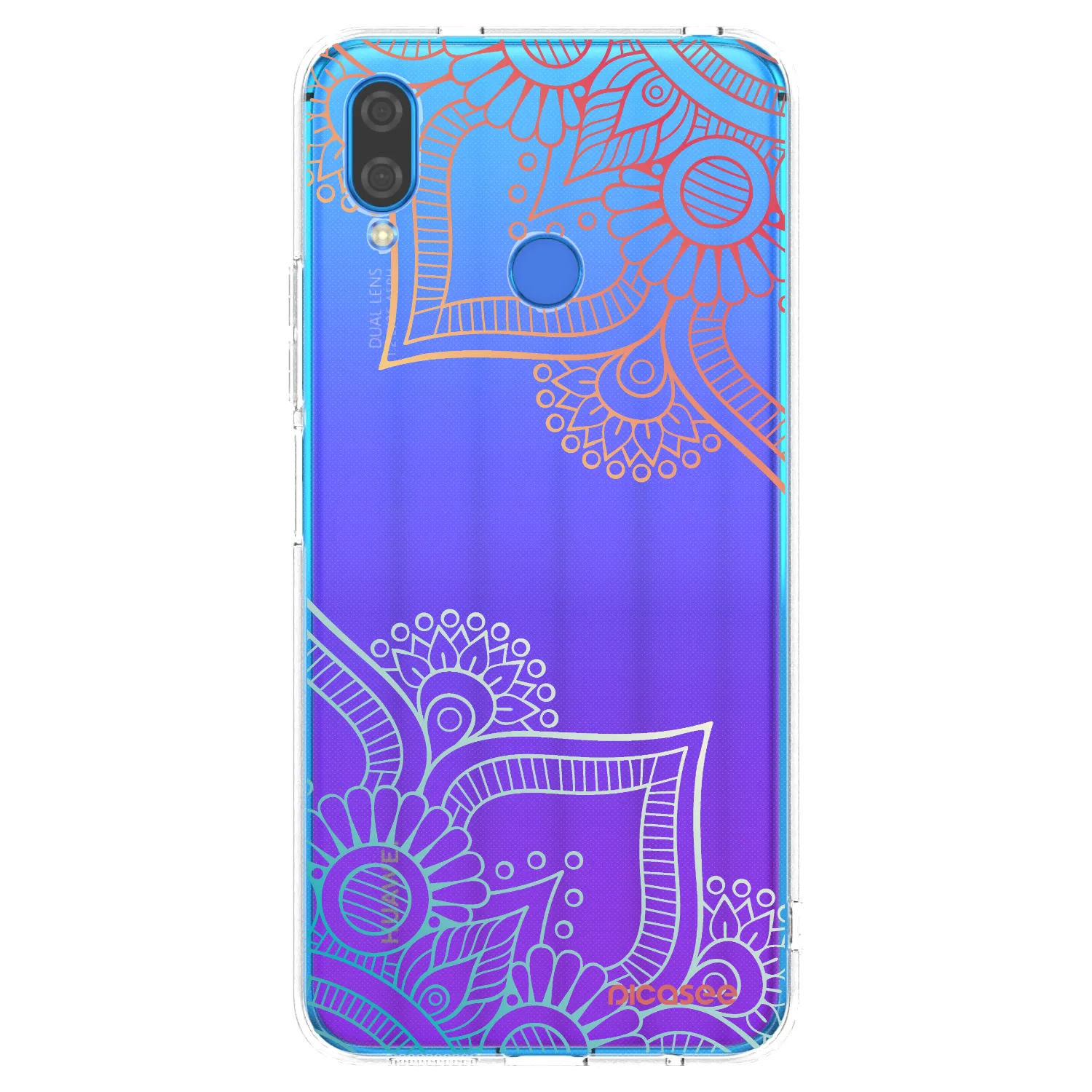 Picasee silikónový prehľadný obal pre Huawei Nova 3 - Kvetinový vzor