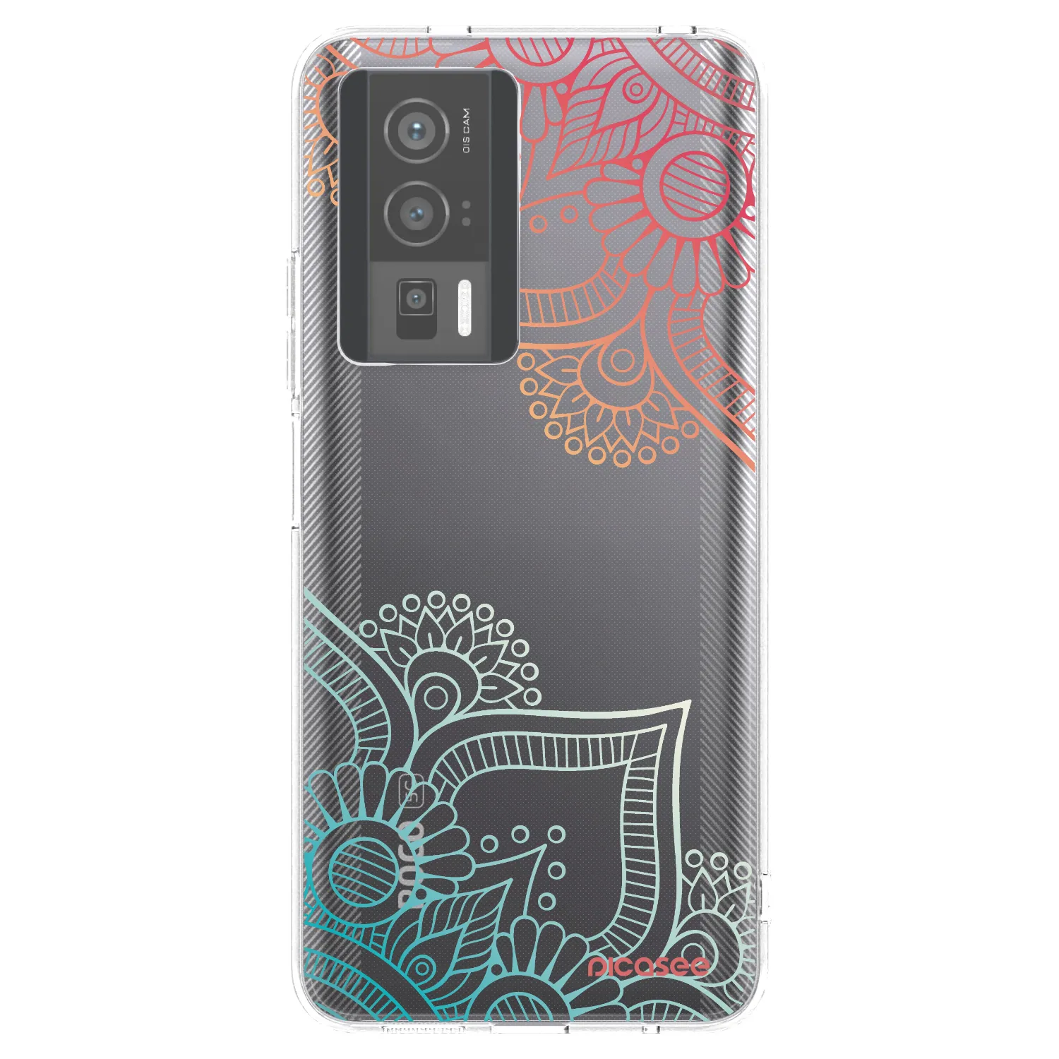 Picasee silikónový prehľadný obal pre Xiaomi Poco F5 Pro 5G - Kvetinový vzor