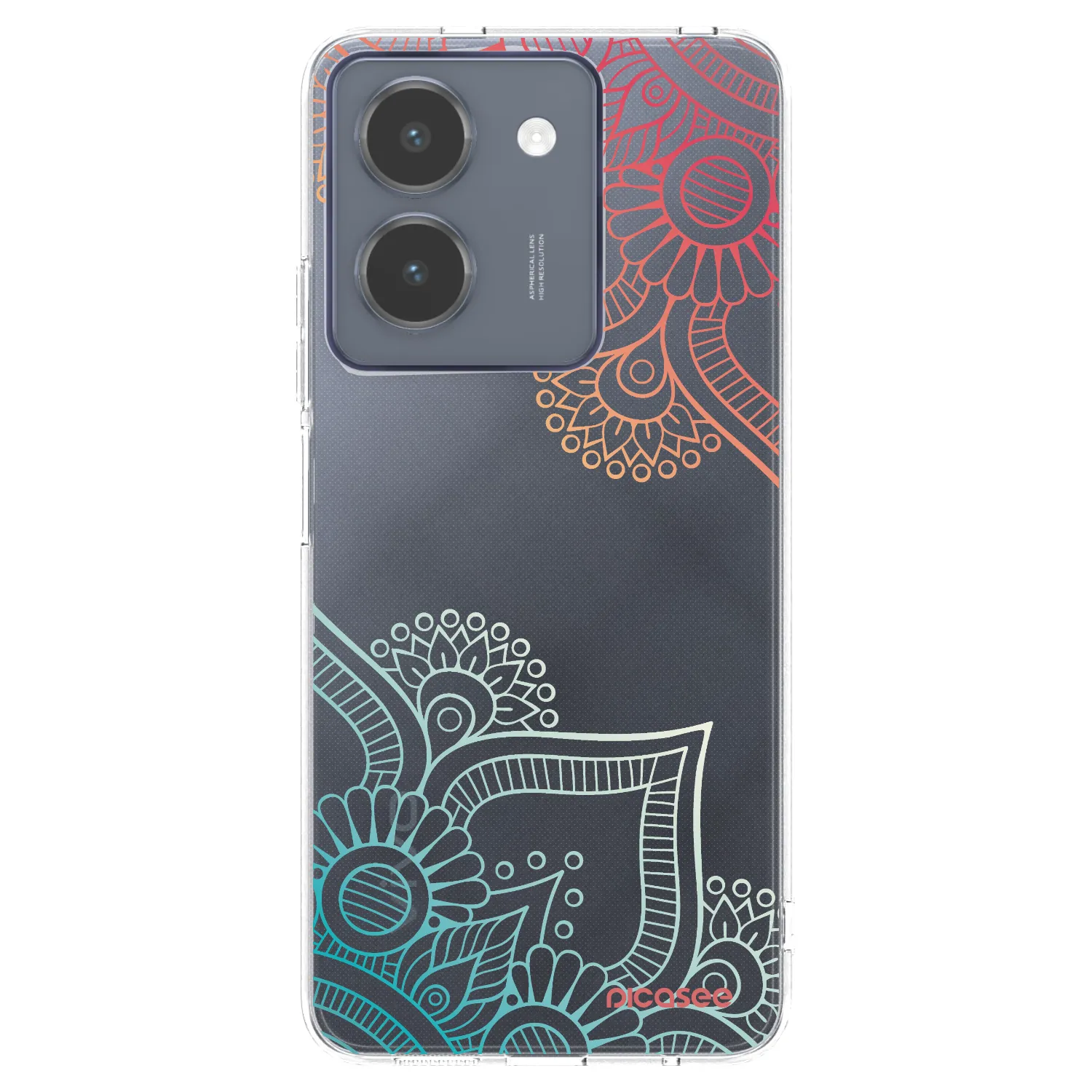 Picasee silikónový prehľadný obal pre Vivo Y36 4G - Kvetinový vzor