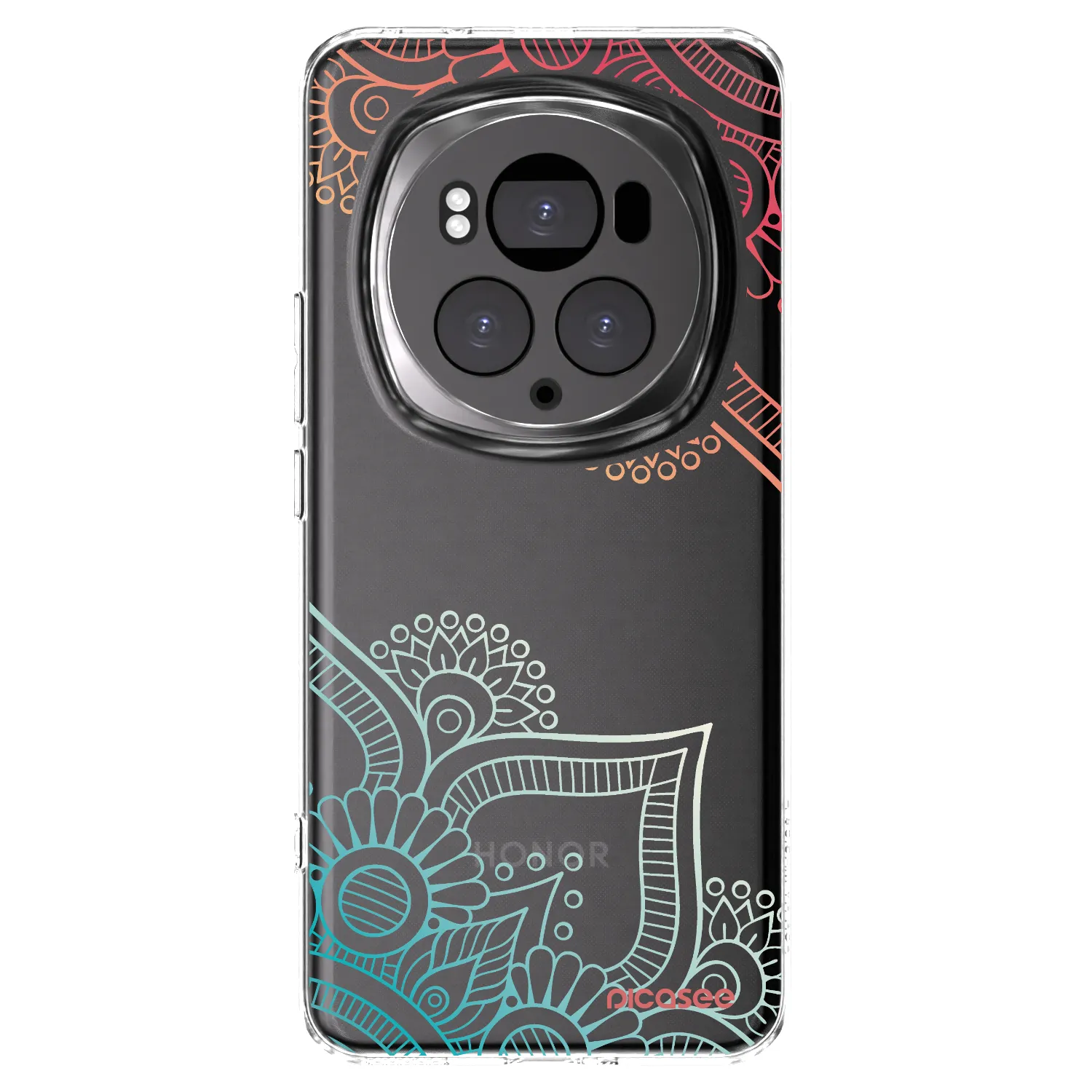 Picasee silikónový prehľadný obal pre Honor Magic6 Pro - Kvetinový vzor