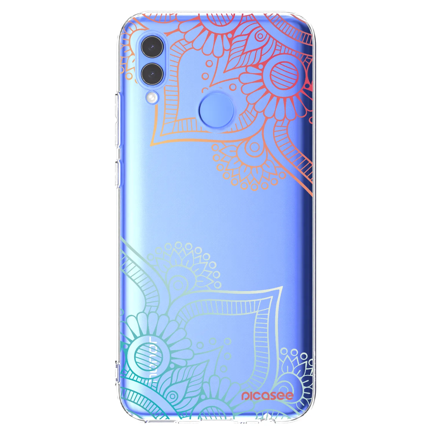 Picasee silikónový prehľadný obal pre Huawei P Smart 2019 - Kvetinový vzor
