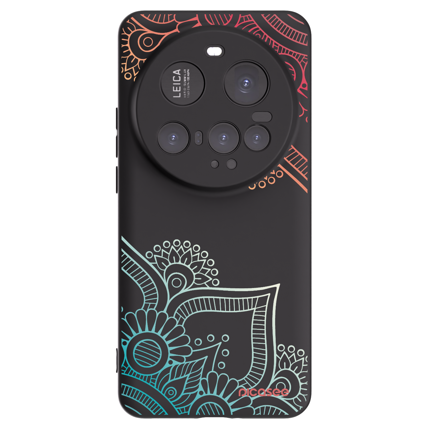 Picasee silikónový čierny obal pre Xiaomi 15 Ultra - Kvetinový vzor