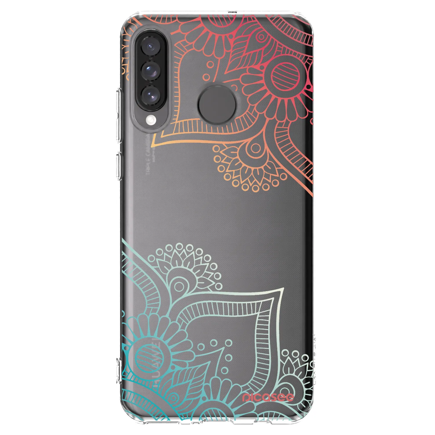 Picasee silikónový prehľadný obal pre Huawei P30 Lite - Kvetinový vzor