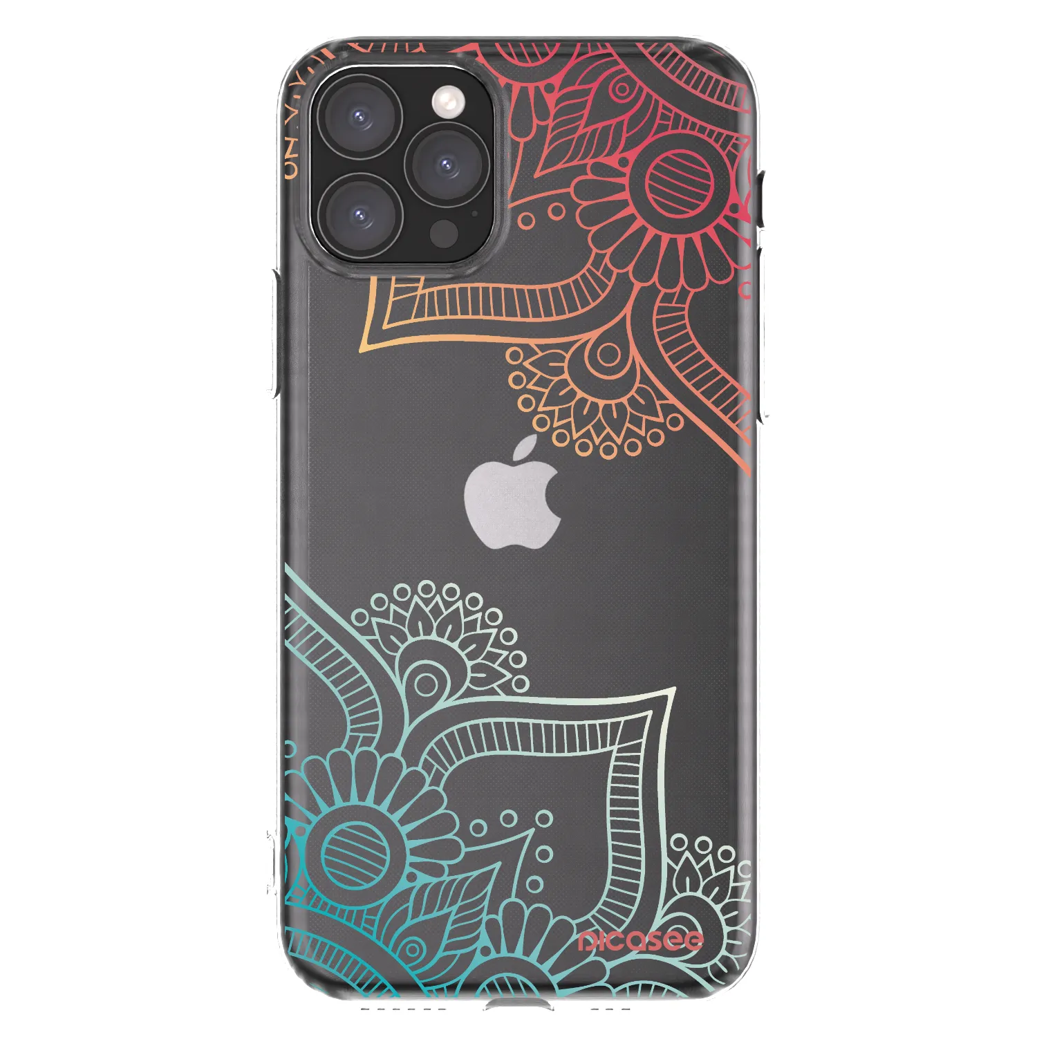 Picasee silikónový prehľadný obal pre Apple iPhone 11 Pro - Kvetinový vzor