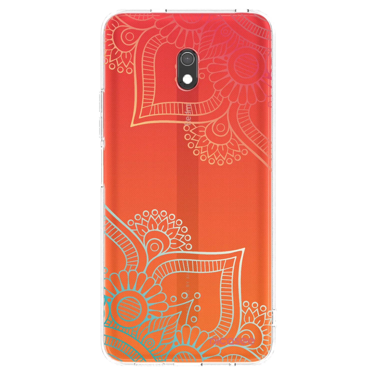 Picasee silikónový prehľadný obal pre Xiaomi Redmi 8A - Kvetinový vzor