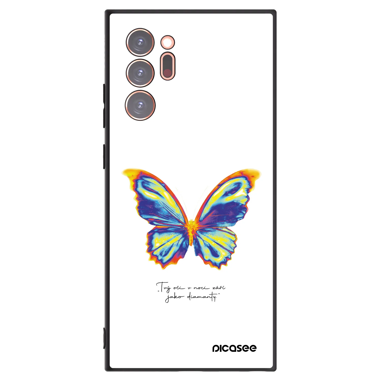 Picasee silikónový čierny obal pre Samsung Galaxy Note 20 Ultra - Diamanty White