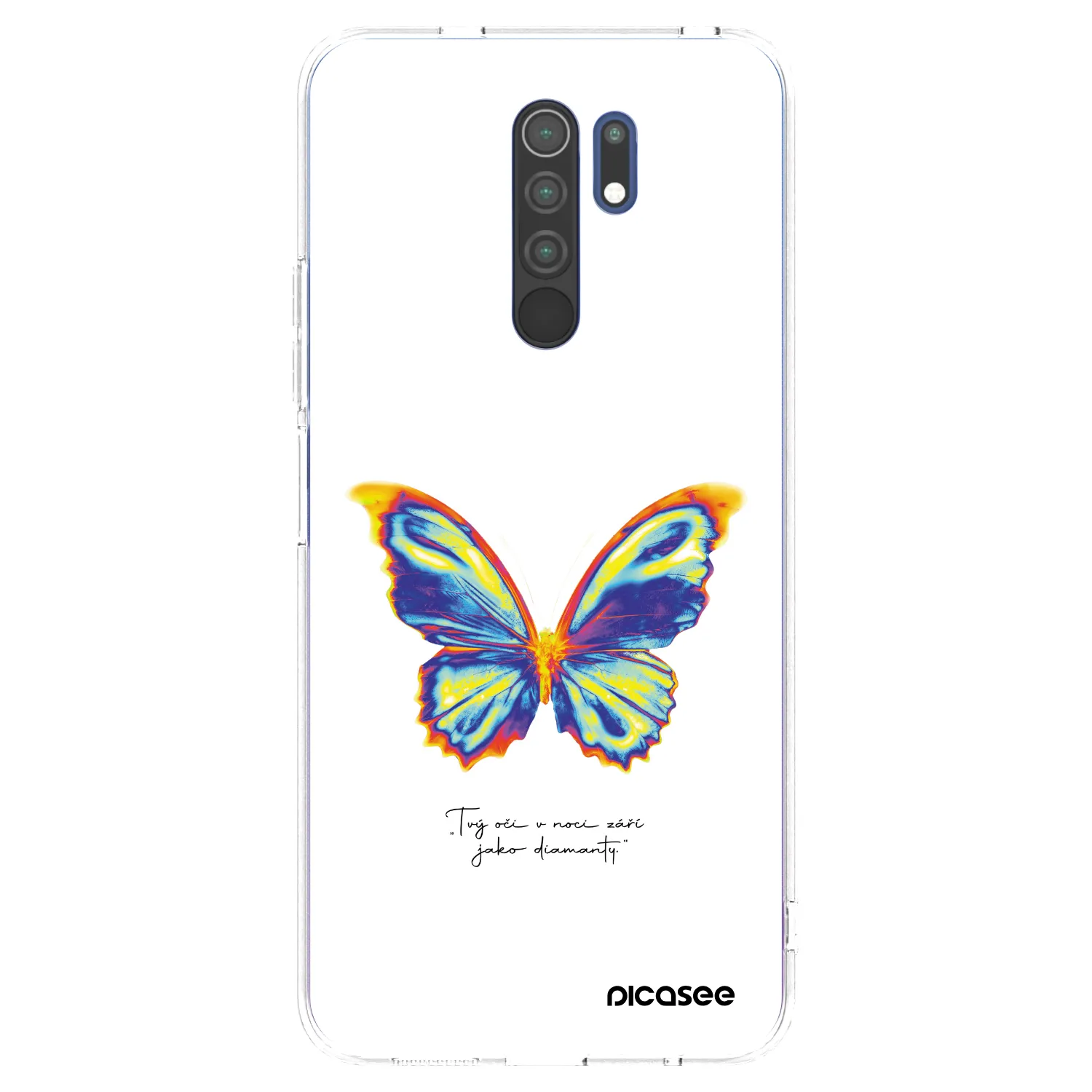 Picasee silikónový prehľadný obal pre Xiaomi Redmi 9 - Diamanty White