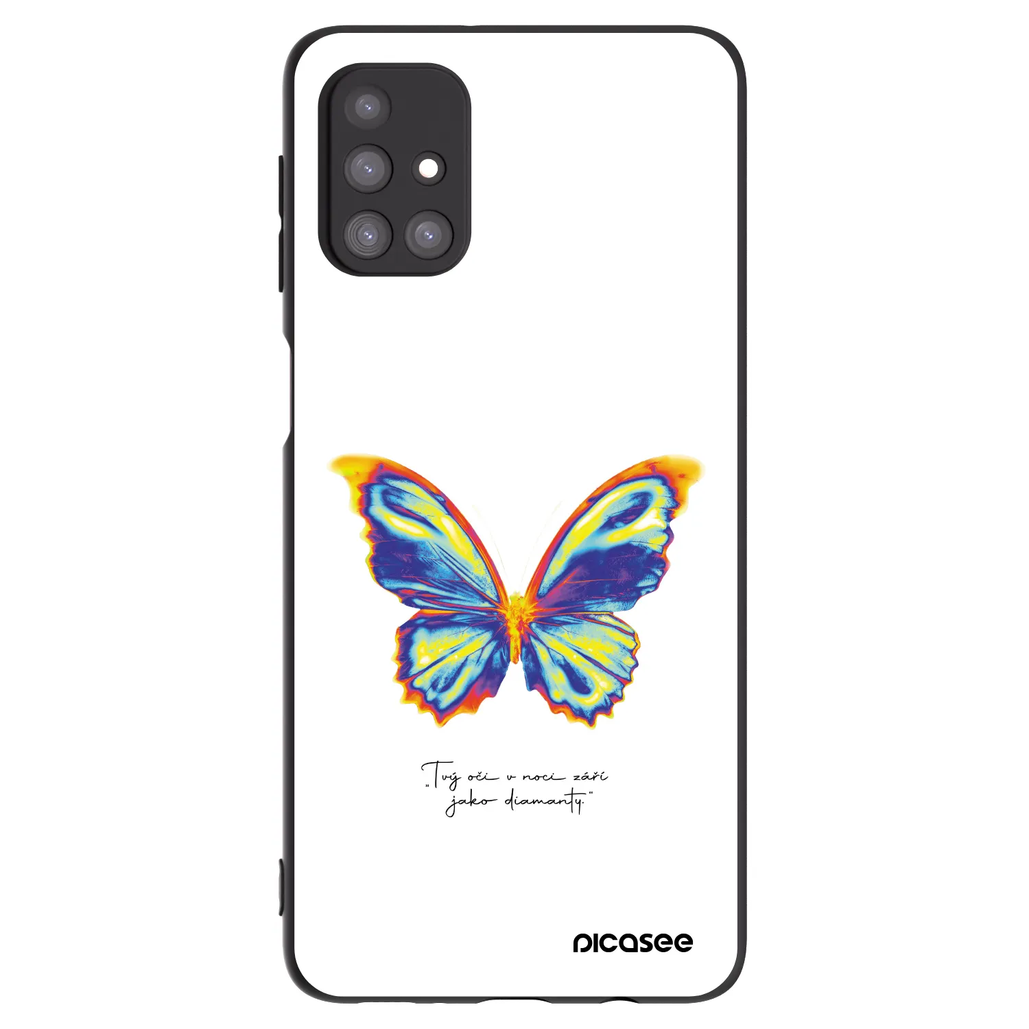 Picasee silikónový čierny obal pre Samsung Galaxy M31s - Diamanty White