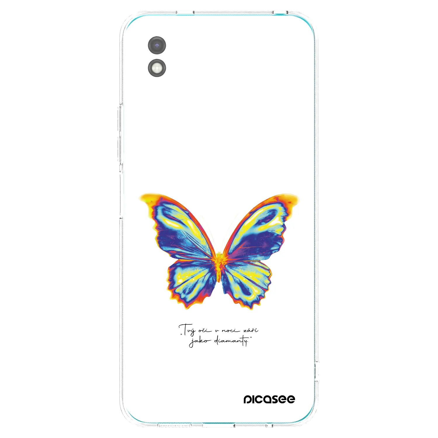 Picasee silikónový čierny obal pre Xiaomi Redmi 9A - Diamanty White