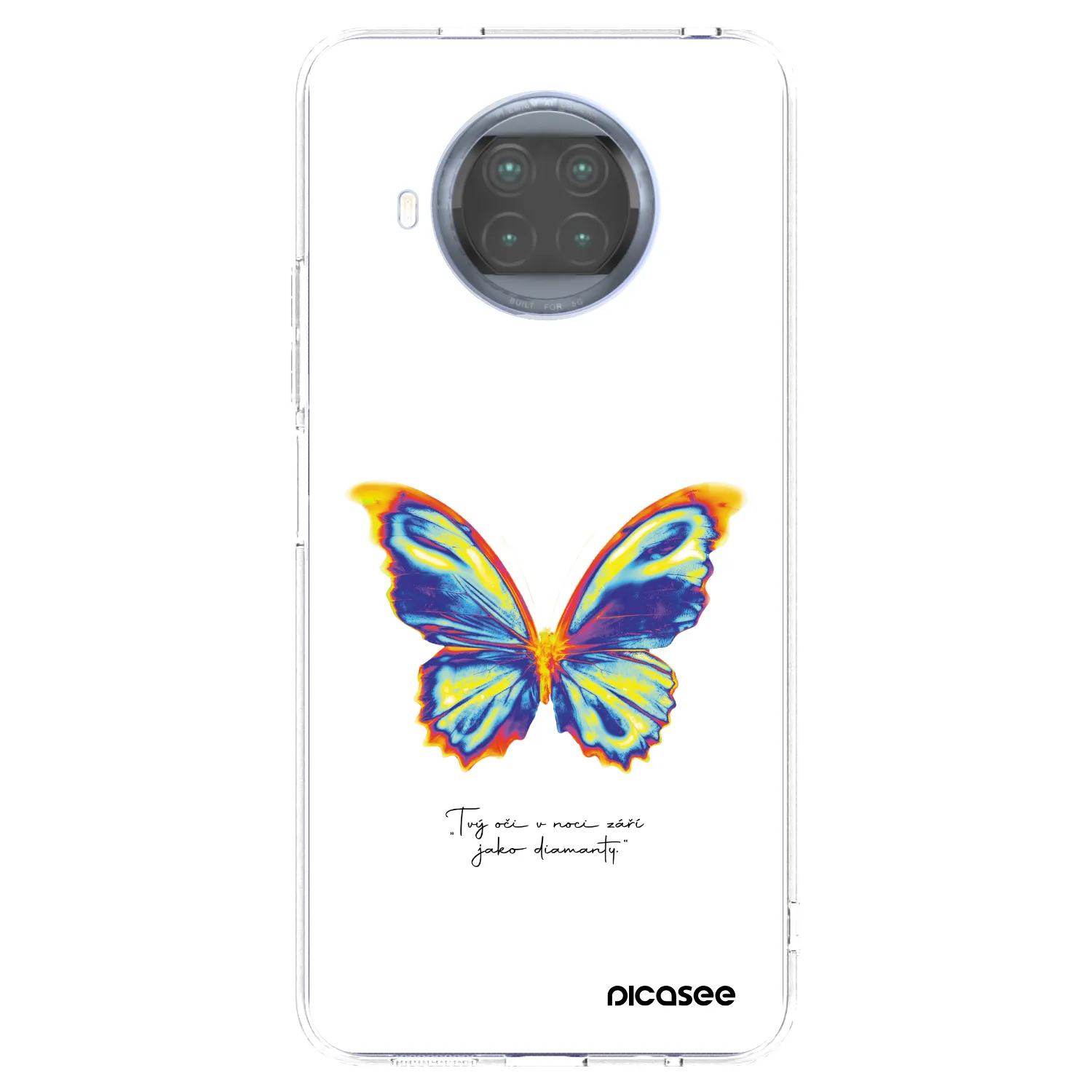 Picasee silikónový prehľadný obal pre Xiaomi Mi 10T Lite - Diamanty White