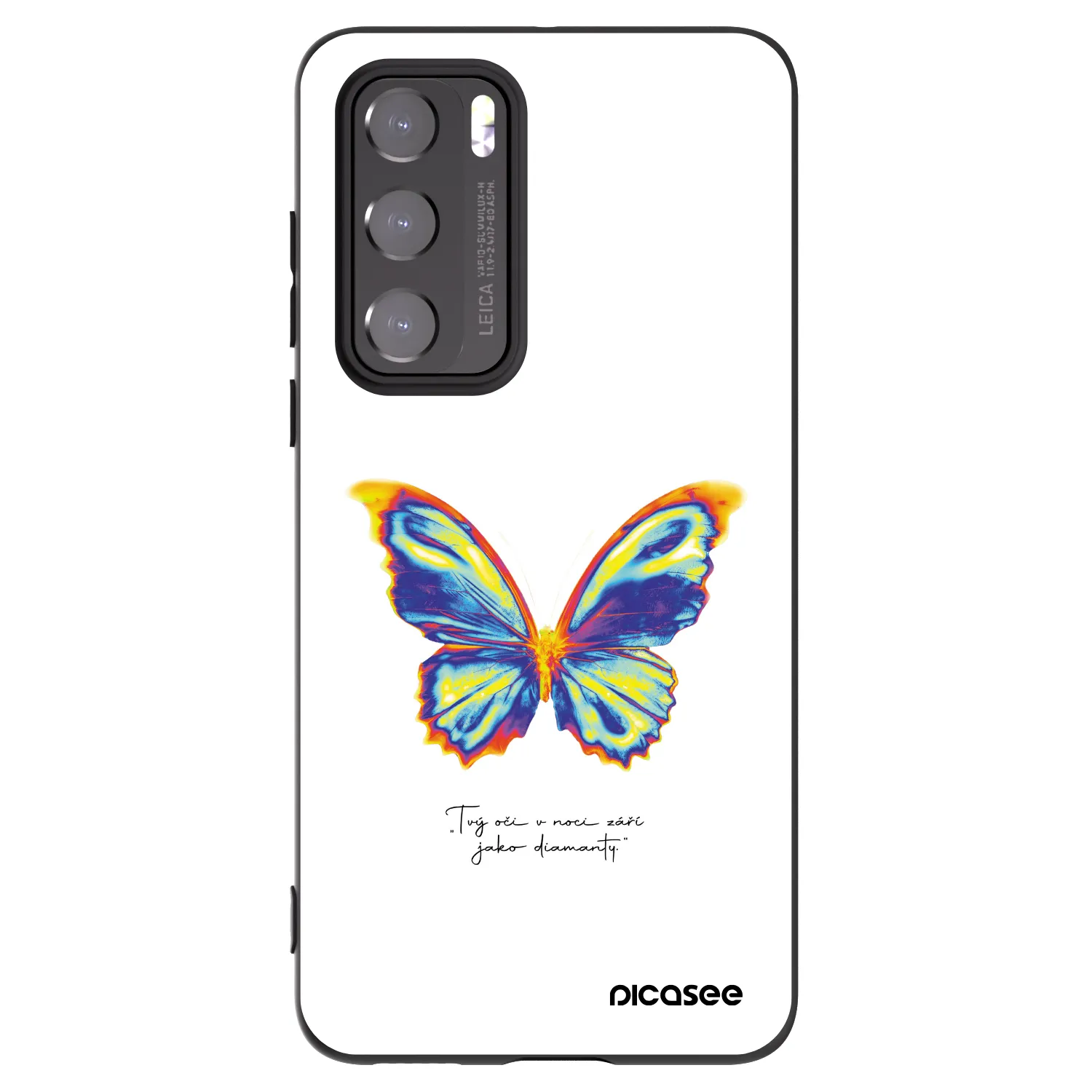 Picasee silikónový čierny obal pre Huawei P40 - Diamanty White