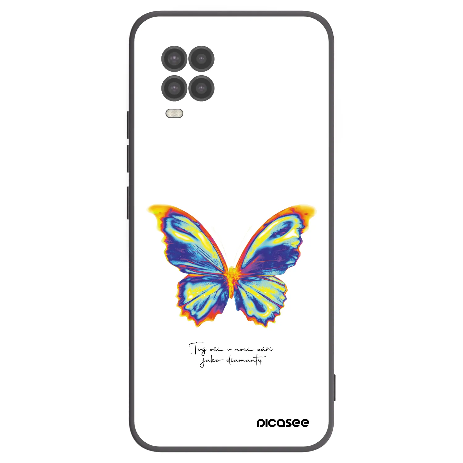 Picasee silikónový čierny obal pre Xiaomi Mi 10 Lite - Diamanty White