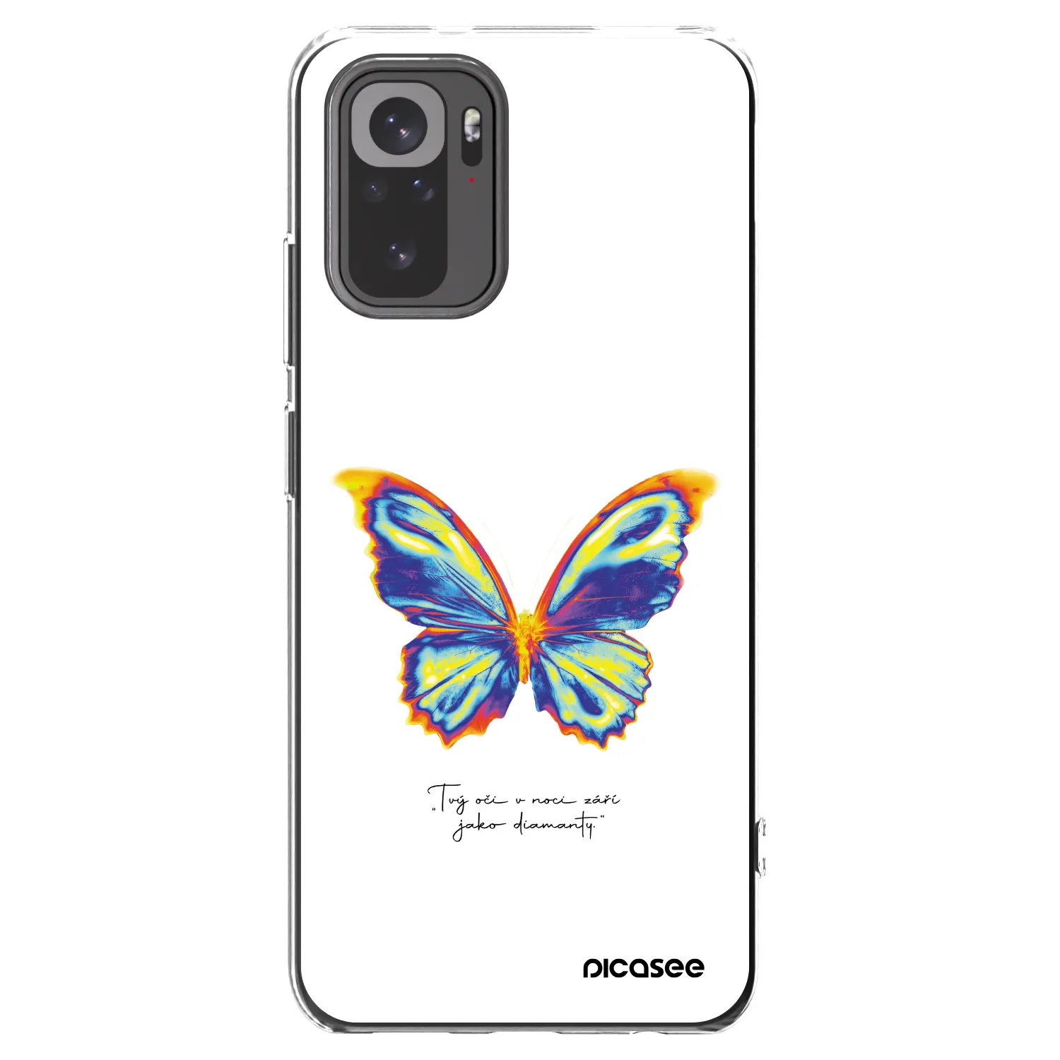 Picasee silikónový prehľadný obal pre Xiaomi Redmi Note 10 - Diamanty White