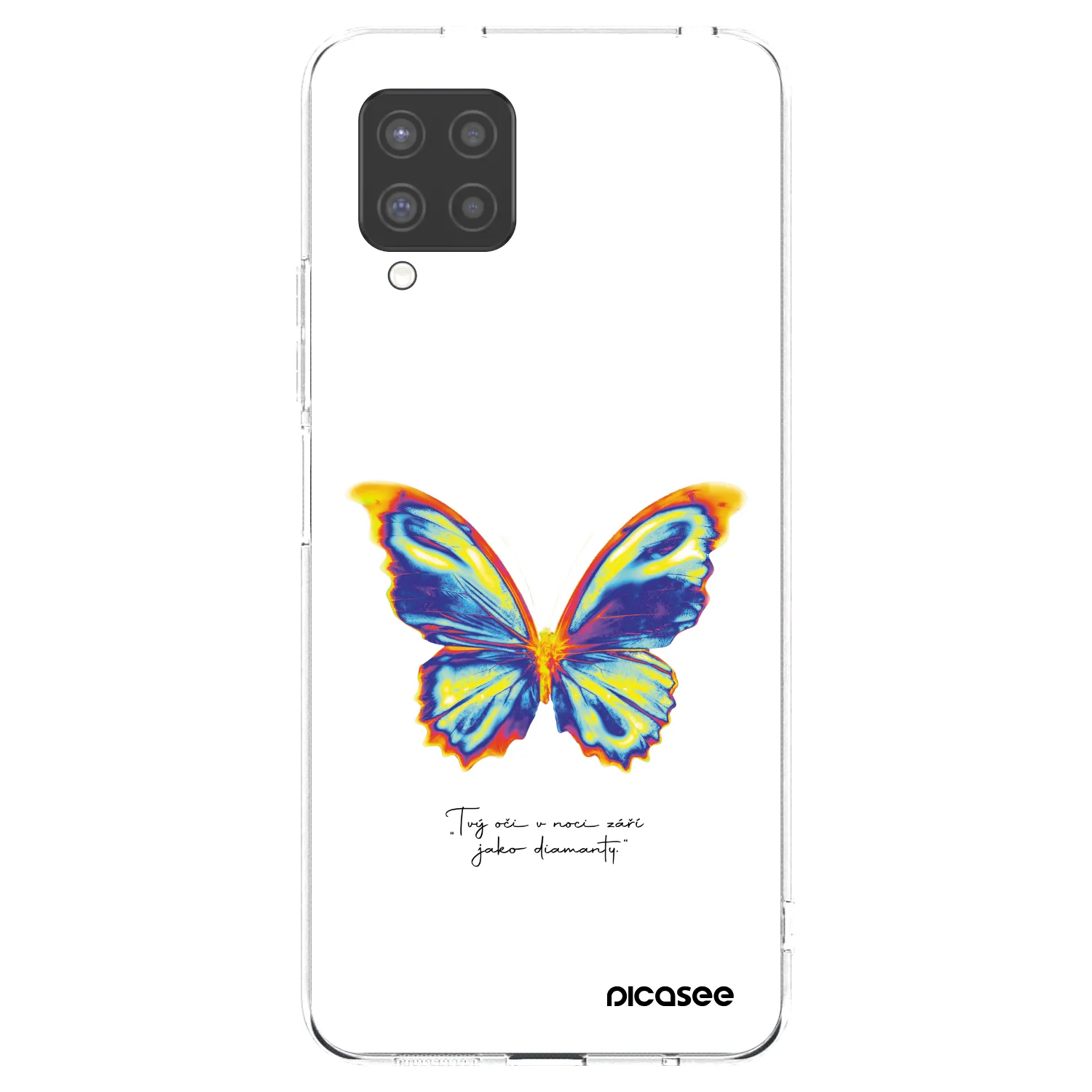 Picasee silikónový prehľadný obal pre Samsung Galaxy A42 A426B - Diamanty White