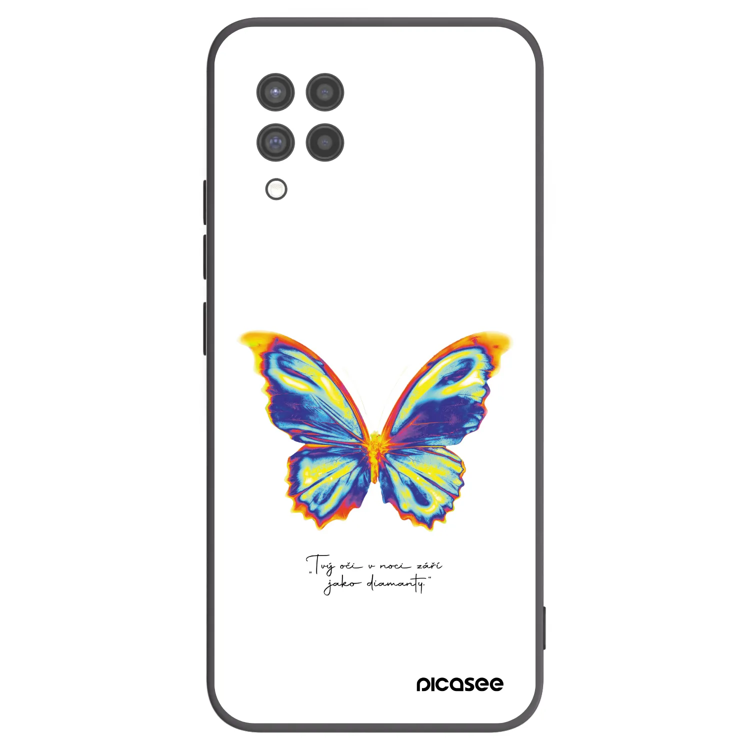 Picasee silikónový čierny obal pre Samsung Galaxy A42 A426B - Diamanty White