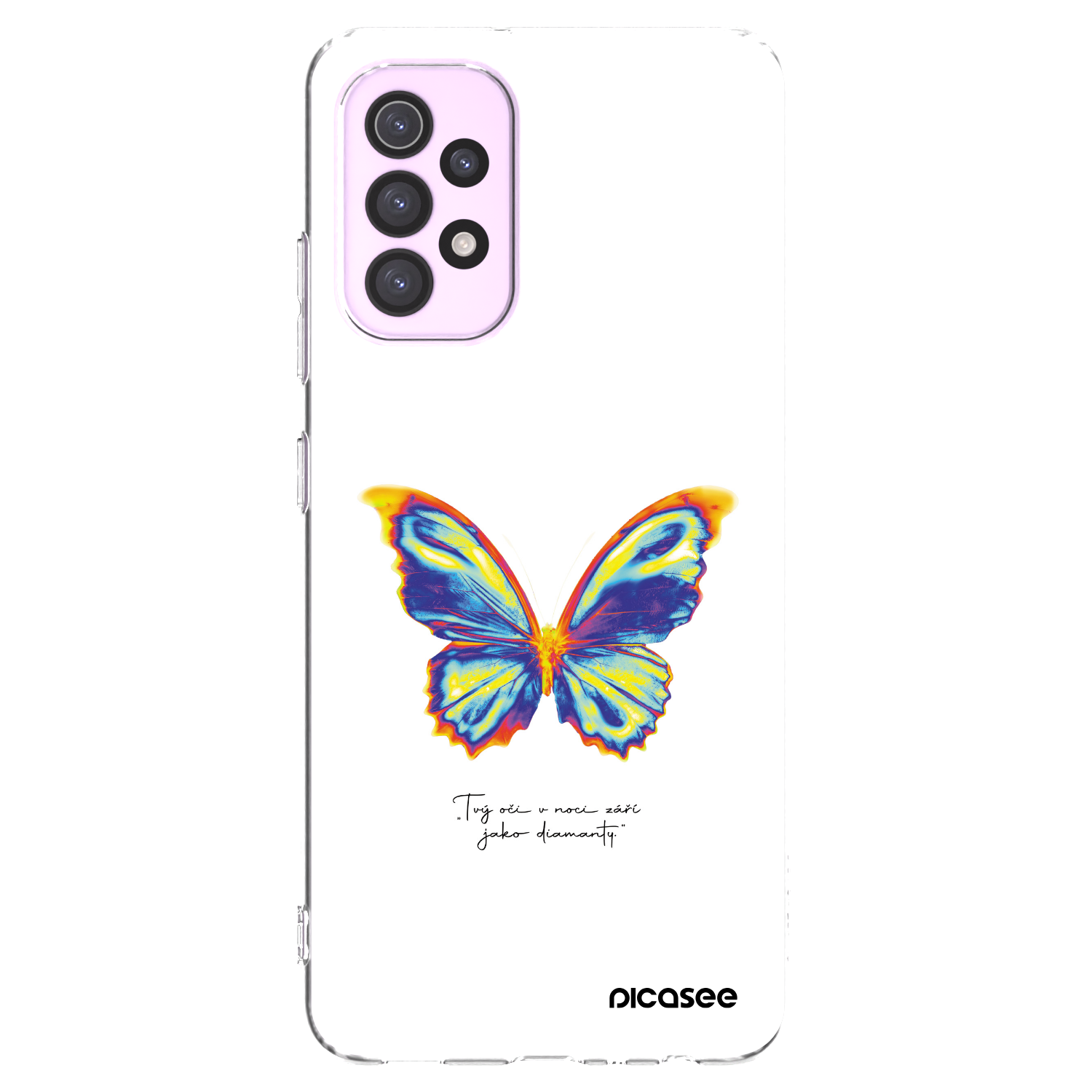 Picasee silikónový prehľadný obal pre Samsung Galaxy A32 5G A326B - Diamanty White
