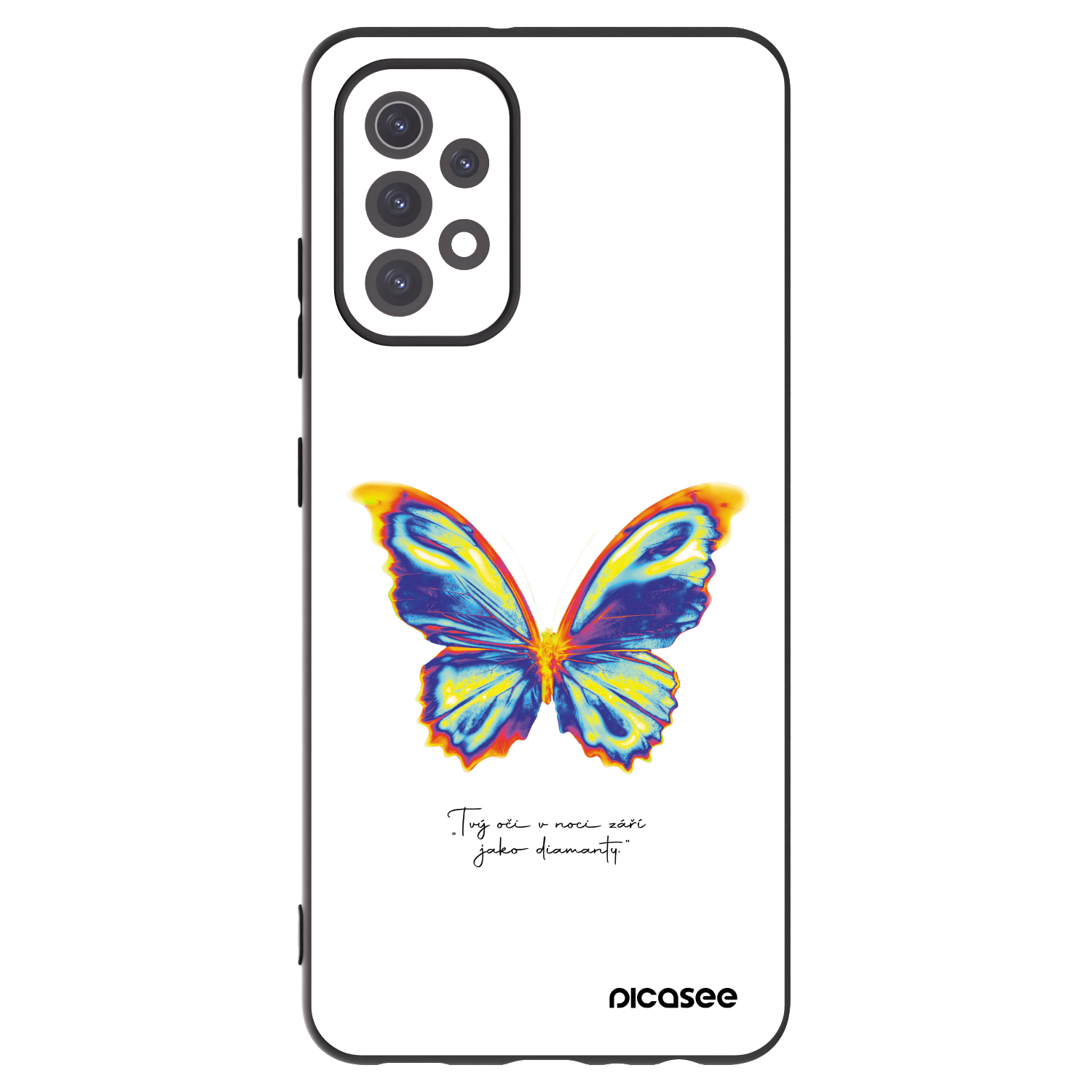 Picasee silikónový čierny obal pre Samsung Galaxy A32 5G A326B - Diamanty White